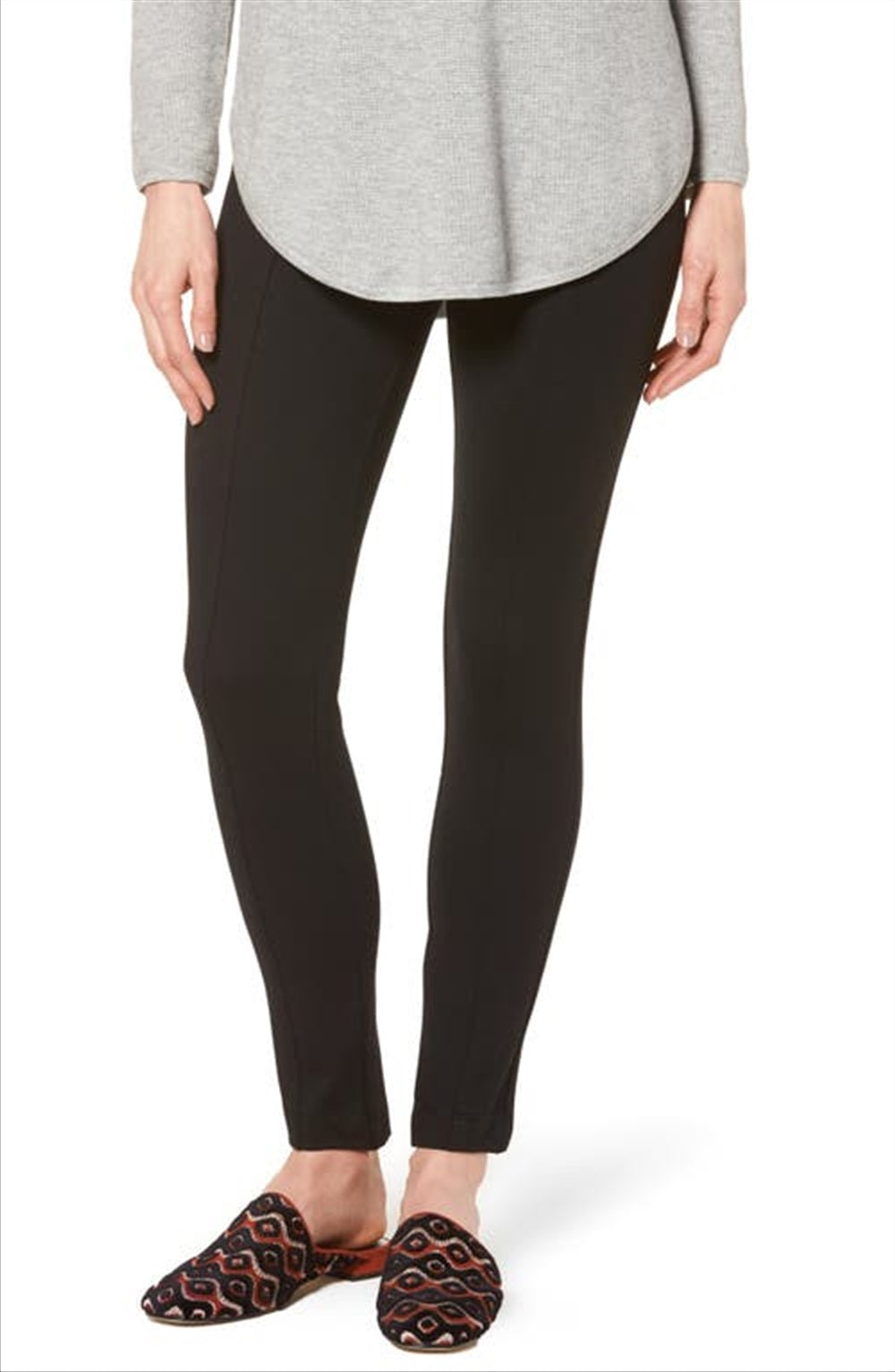 Anne Klein Women's Compression Slim Leg Pants Black Size 6