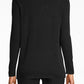 Anne Klein Women's Malibu Open Front Cardigan Black Size Small