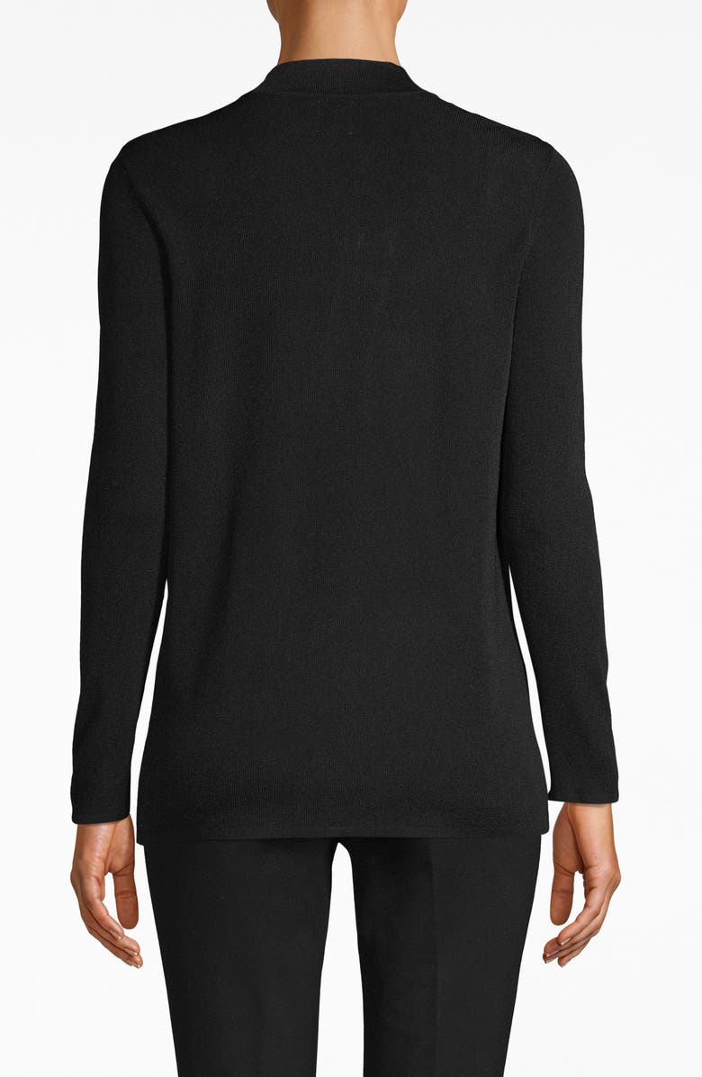 Anne Klein Women's Malibu Open Front Cardigan Black Size Small