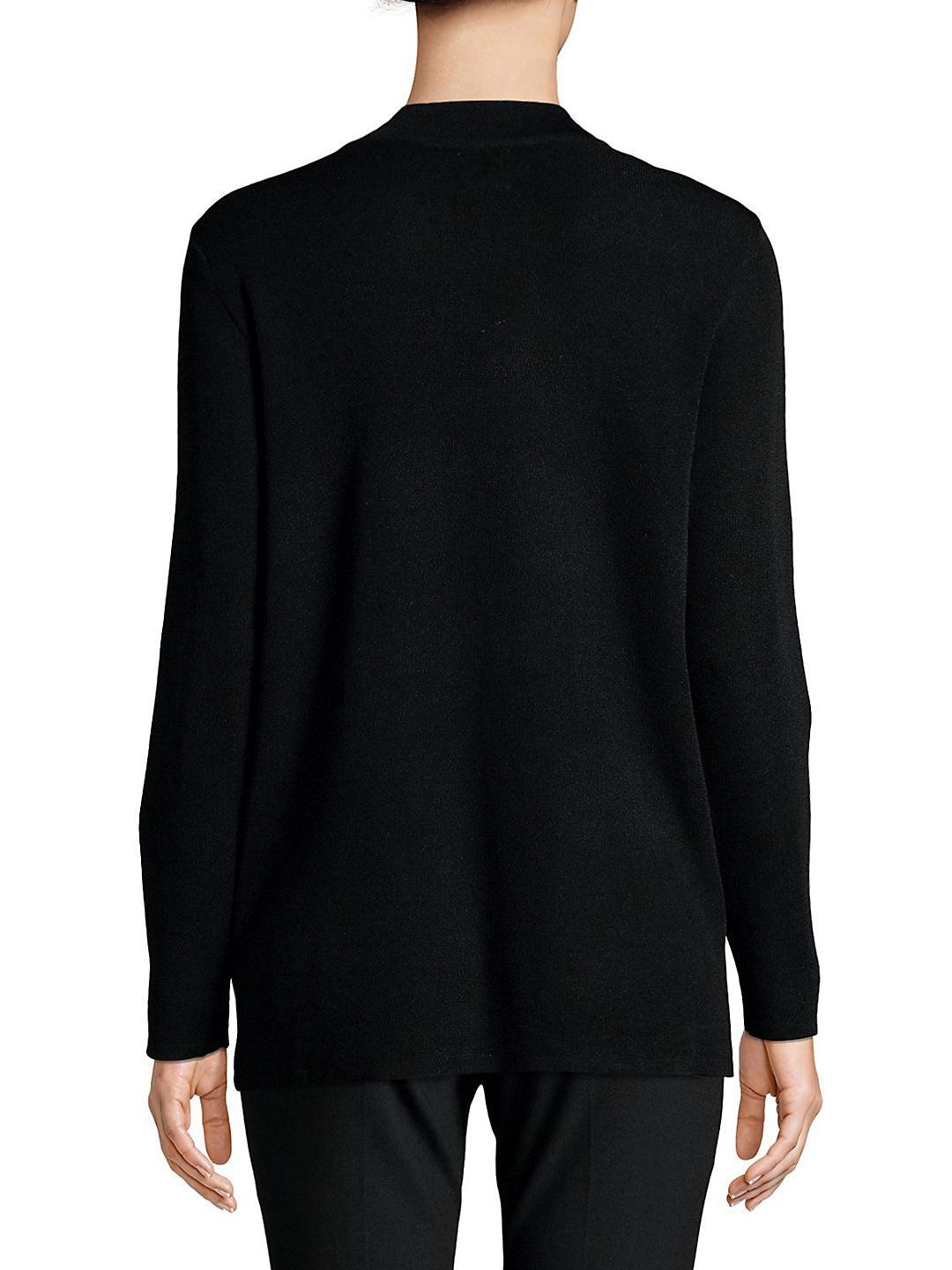 Anne Klein Women's Malibu Open Front Cardigan Black Size X-Small