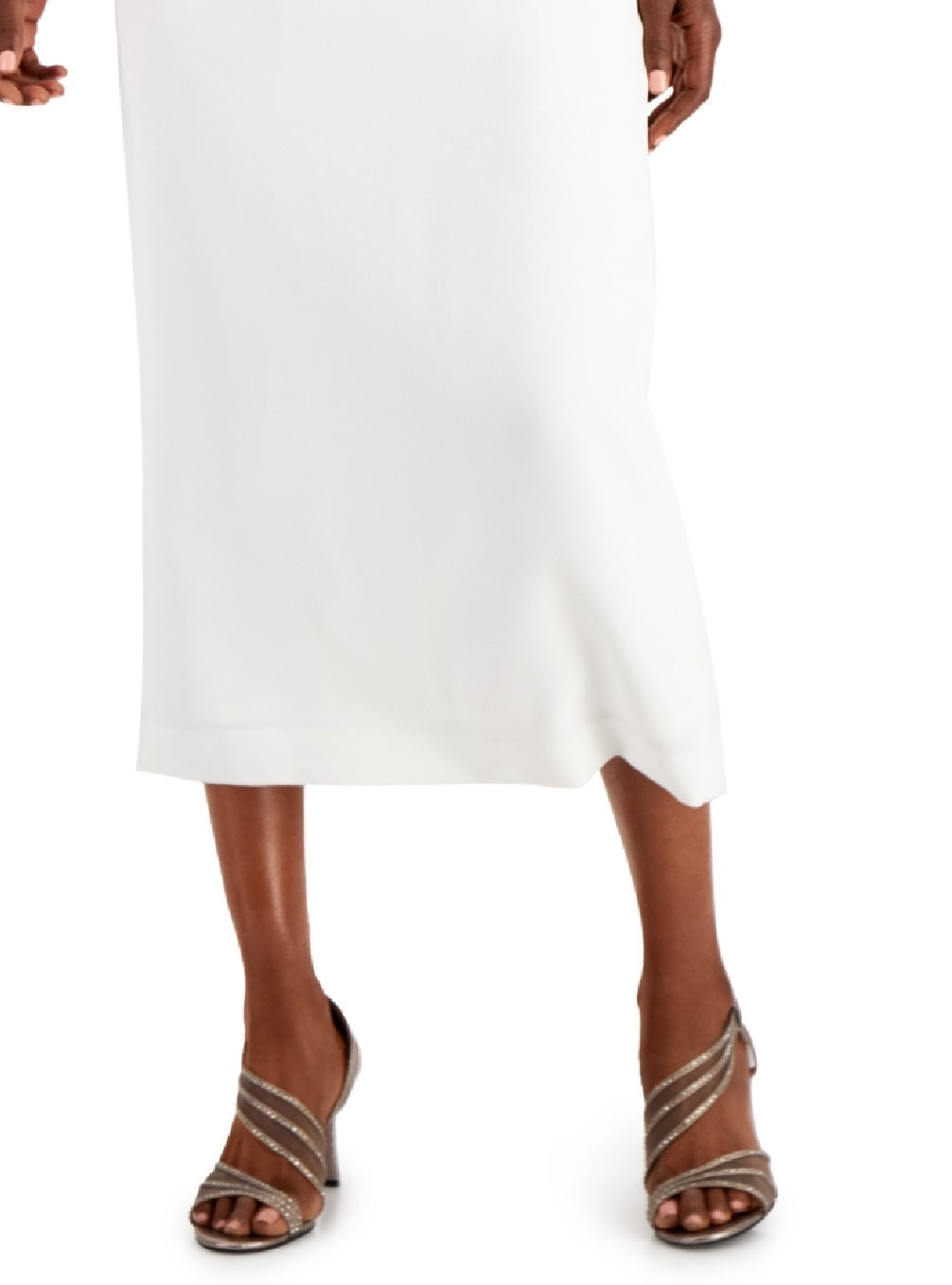 Kasper Women's Crepe Column Skirt White Size 8