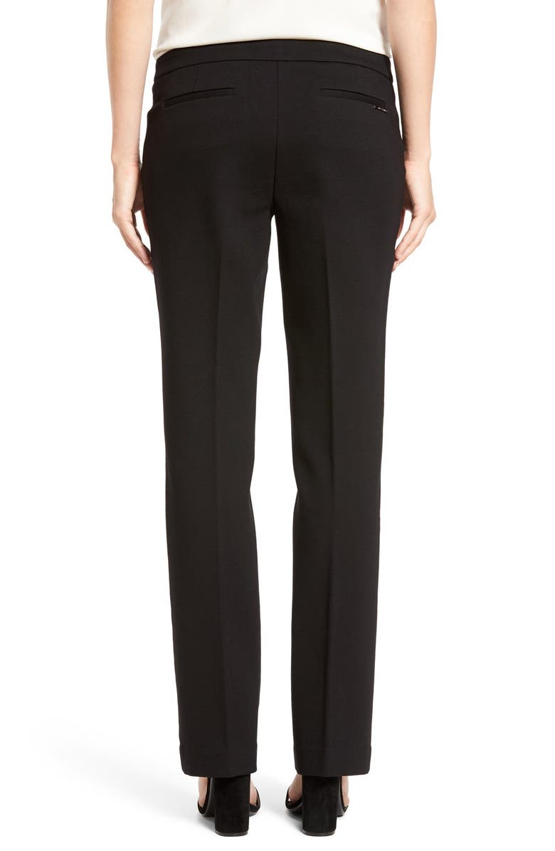 Anne Klein Women's Compression Flare Leg Ponte Pants Black Size 10