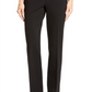 Anne Klein Women's Compression Flare Leg Ponte Pants Black Size 10