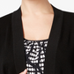 Anne Klein Women's Malibu Open Front Cardigan Black Size 0X