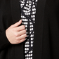 Anne Klein Women's Malibu Open Front Cardigan Black Size 1X