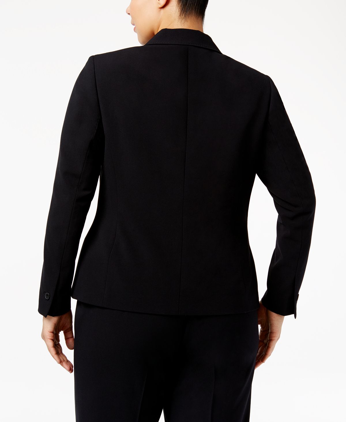 Anne Klein Women's Button Blazer Black Size 24W
