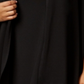 Kasper Women's Plus Drape Collar Gathered Back Cardigan Top Black Size 0