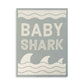 Demdaco - Baby Shark Woven Blanket