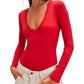 Free People - Victoria Plunge Bodysuit