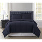 Truly Soft Everyday Reversible Comforter Set Black Size Twin XL