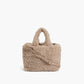 Like Dreams - Women's Demi Faux Fur Sherpa Square Shoulder Bag
