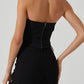 Astr - Amell Strapless Rhinestone Trim Top