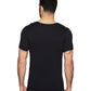 Hanro Men's Cotton Superior V Neck Shirt Black Size Large