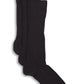 Gold Toe Men's 3 Pack Dress Windsor Wool Crew Socks Black Size 10-13