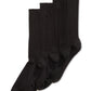 Gold Toe Men's Bonus 4 Pack Dress Metropolitan Crew Socks Black Size 10-13