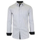 Galaxy by Harvic Men's Slim Fit Quick Dry Stretch Dress Shirts White Size X-Large