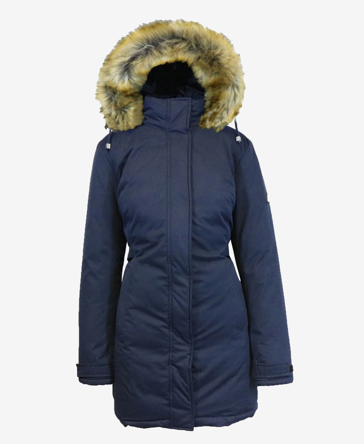 Galaxy By Harvic Women's Heavyweight Parka Jacket Blue Size Large