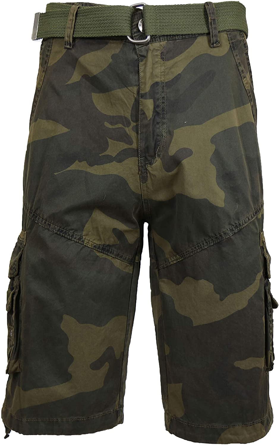 Galaxy by Harvic Men's Camo Cargo Shorts Green Size 34