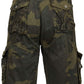 Galaxy by Harvic Men's Camo Cargo Shorts Green Size 34