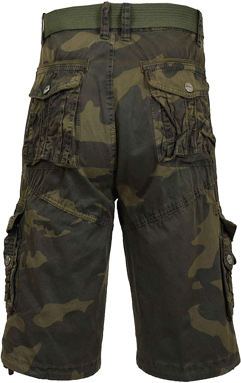Galaxy by Harvic Men's Camo Cargo Shorts Green Size 34