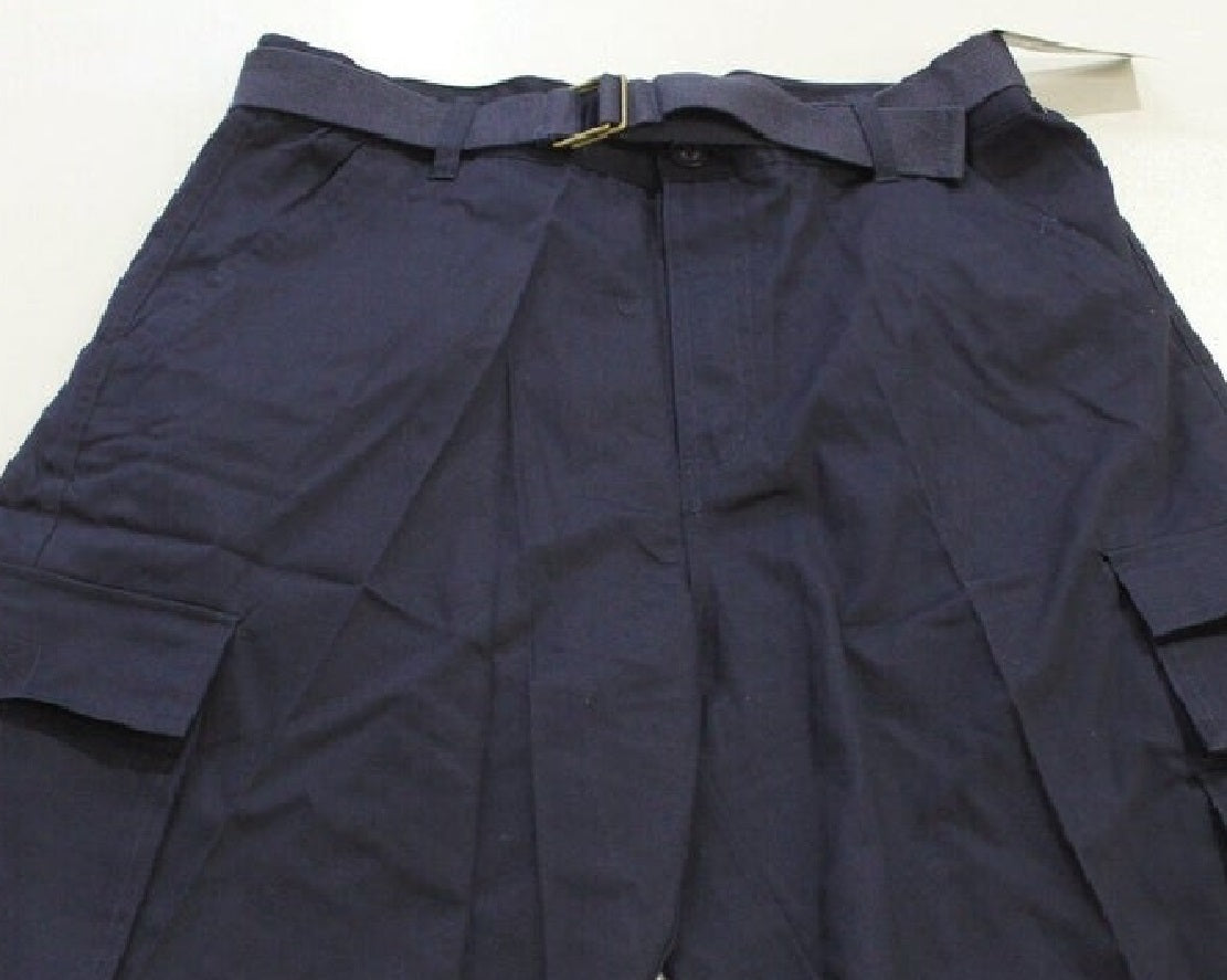 WICKED STITCH Men's Stretch Cargo Shorts Blue Size 34