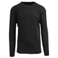 Galaxy By Harvic Men's Waffle Knit Thermal Shirt Black Size X-Large