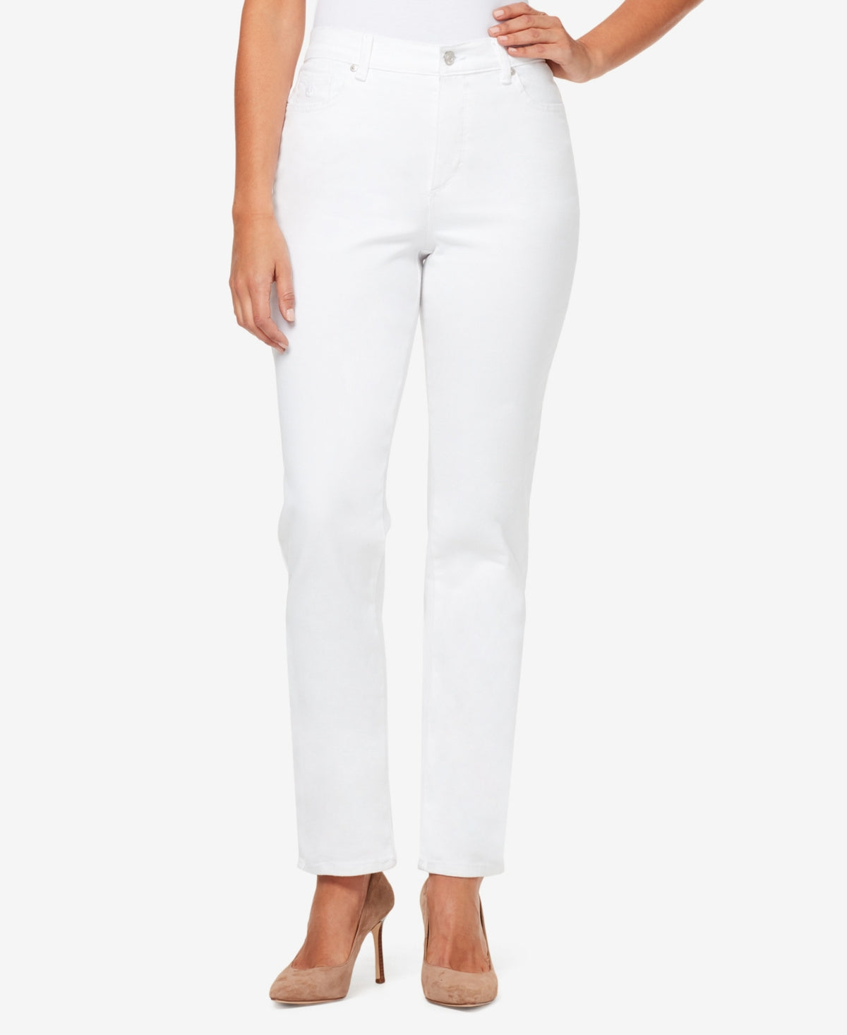 Gloria Vanderbilt Women's Amanda Original Slimming Jeans White Size 16