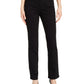 Charter Club Women's Lexington Tummy Control Straight Leg Jeans Short Black Size 6