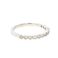 Aamiaa - 0.30 Carat Natural Diamond Round Brilliant And Baguette Band Ring - Size 6.5