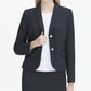 Calvin Klein Women's Flap Pocket Two Button Blazer Blue Size 10