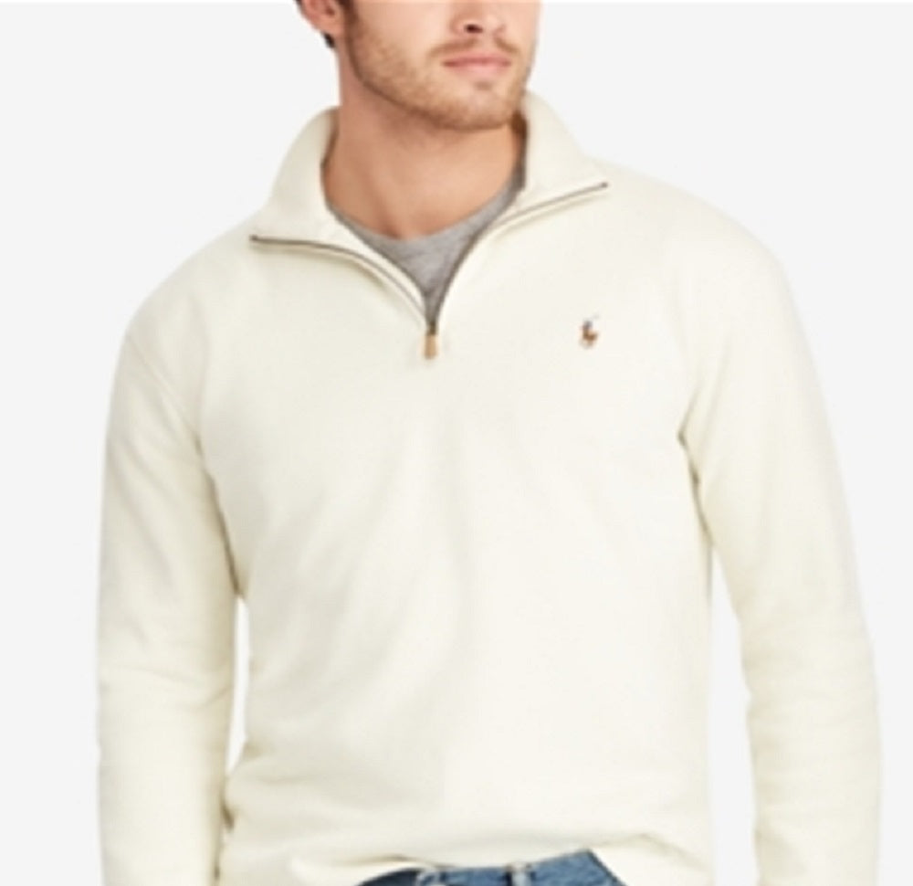 Polo Ralph Lauren Men's Estate Rib Mock Neck Pullover Brown Size Medium