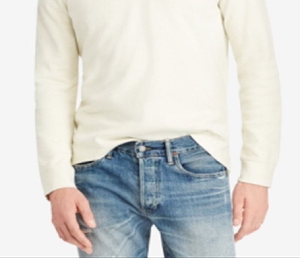 Polo Ralph Lauren Men's Estate Rib Mock Neck Pullover Brown Size Medium