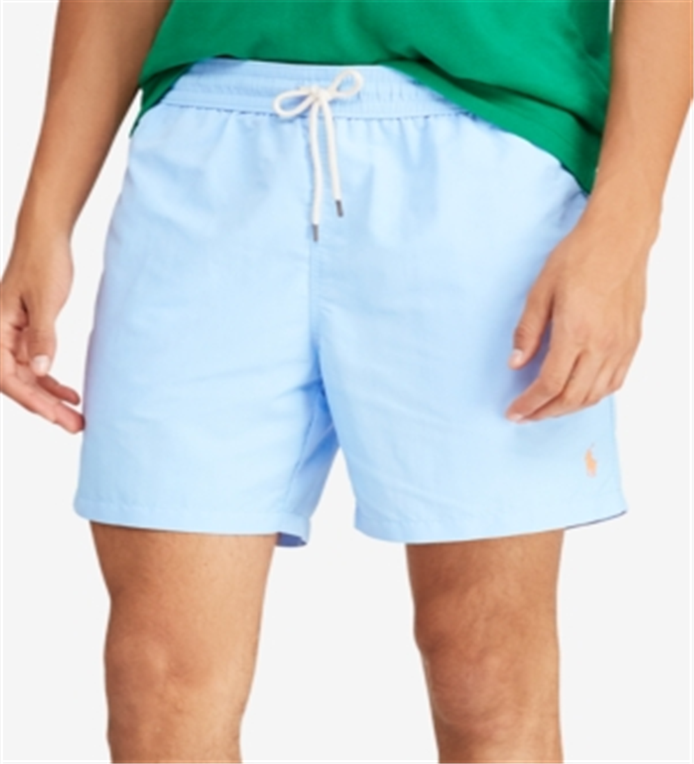 Ralph Lauren Men's Traveler 5.5 Swim Trunks Blue Size Large