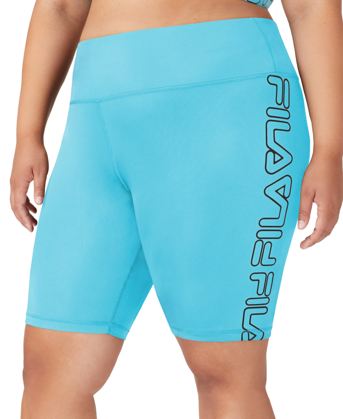 Fila Women's Logo Bike Shorts Blue Size 4X
