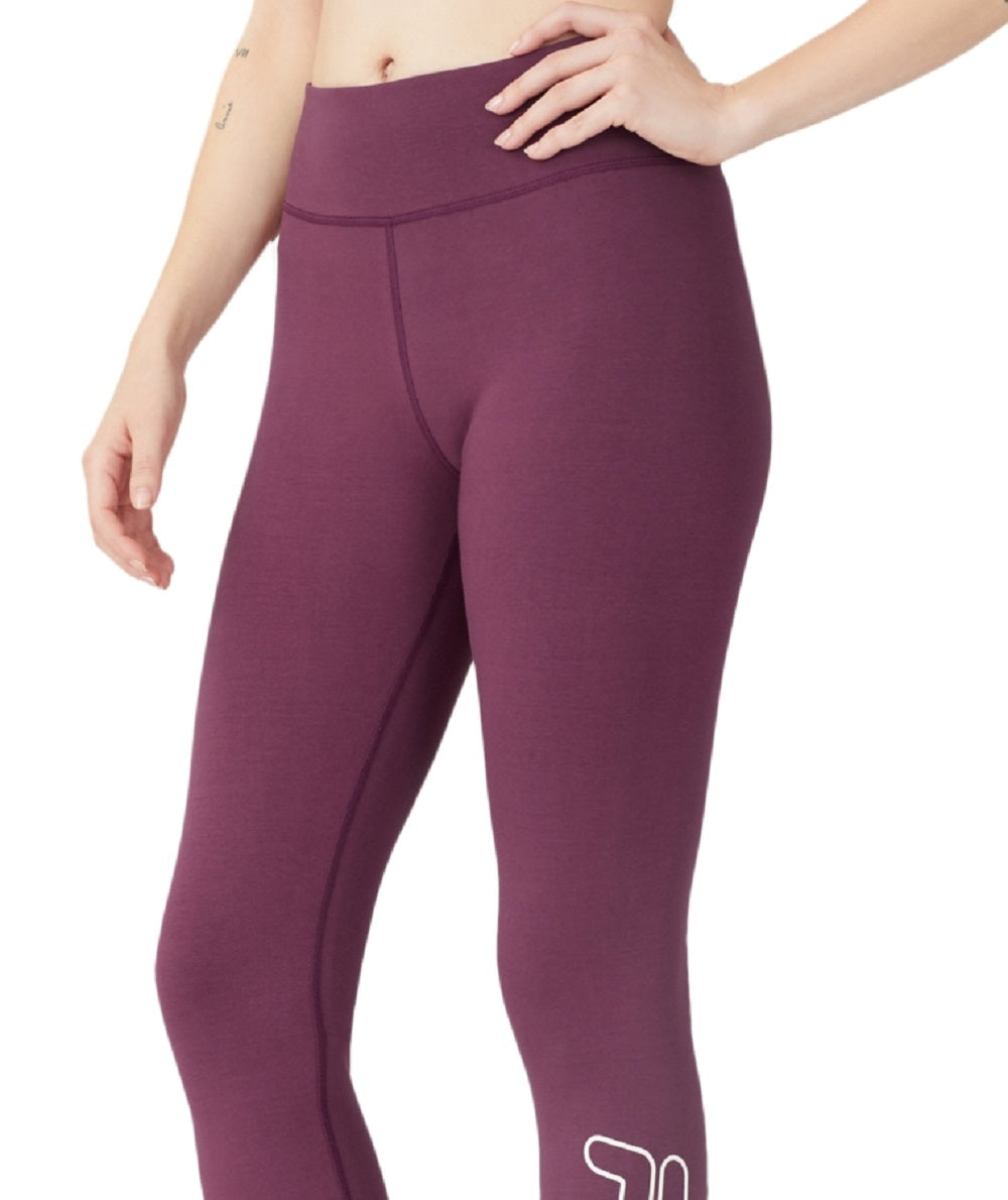 Fila Women's Strut Mid Rise Logo 7/8 Leggings Purple Size 1X