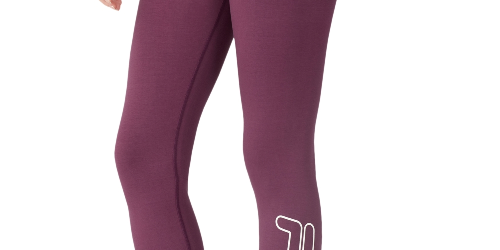 Fila Women's Strut Mid Rise Logo Leggings Red Size 7-8