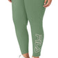 Fila Women's Strut Mid Rise Logo 7/8 Leggings Green