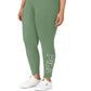 Fila Women's Strut Mid Rise Logo 7/8 Leggings Green