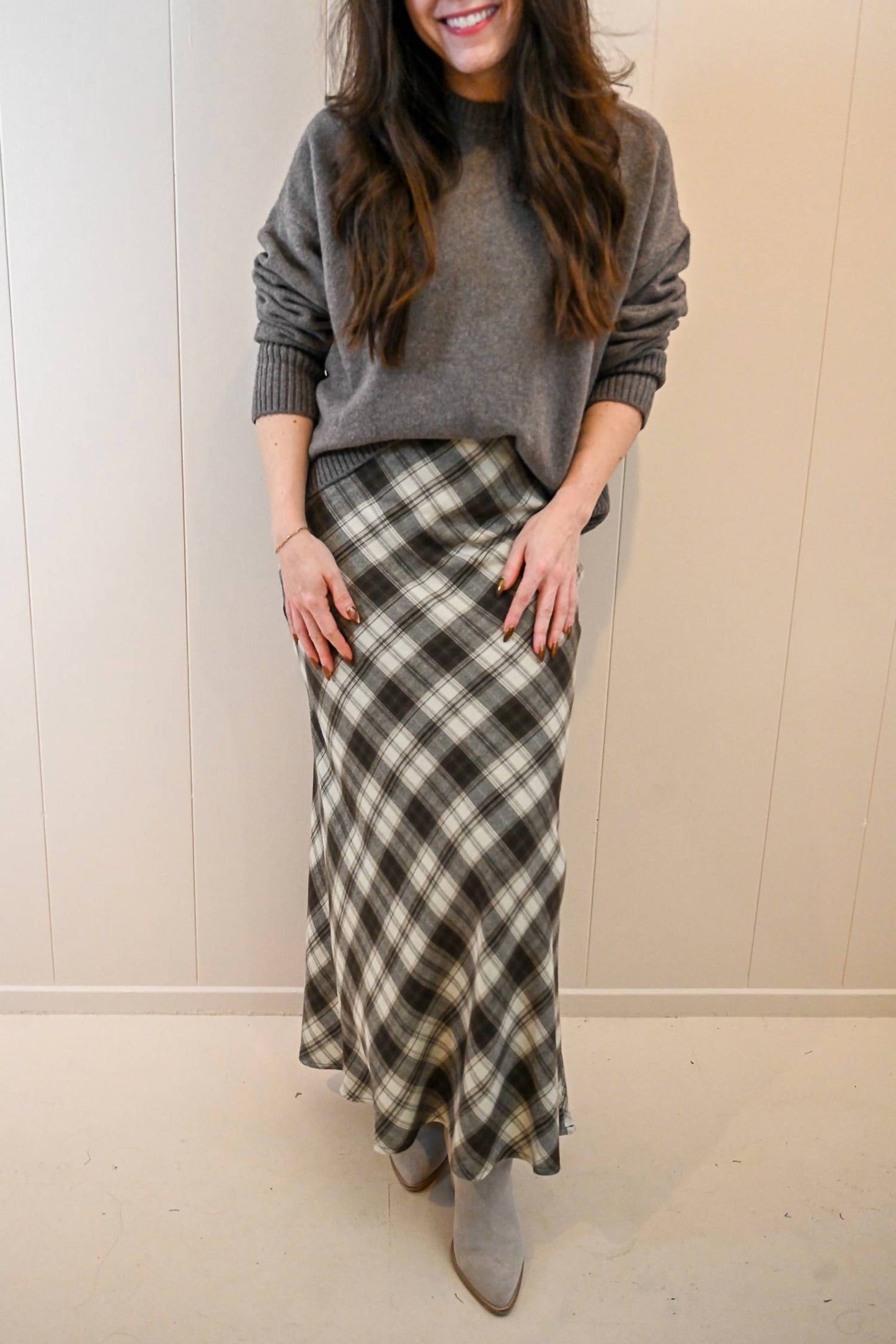 Z Supply - Women's Grand Avenue Plaid Flannel Midi Skirt