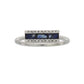 .63ct Diamond Sapphire Ring 14KT White Gold