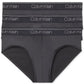Calvin Klein Men's 3 Pack Microfiber Stretch Low Rise Briefs Black Size Medium