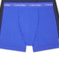 Calvin Klein Men's 3 Pack Stretch Cotton Boxer Briefs Blue Size Medium