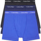 Calvin Klein Men's 3 Pack Stretch Cotton Boxer Briefs Blue Size Medium