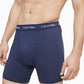 Calvin Klein Men's 3 Pack Stretch Cotton Boxer Briefs Blue Size Large