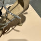 Alexandre Birman Women's Vicky Crystal High Heel Sandals Gray Size 10