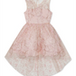 Rare Editions Big Girl's Glitter High Low Dress Pink Size 8