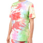 Fila Women's Alivia Cotton Tie Dyed T-Shirt Green Size Medium