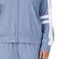 Fila Women's Jovia Zip Front Logo Track Jacket Blue Size 4X