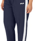 Fila Women's Jovia Mid Rise Contrast Trim Track Pants Blue Size 2X