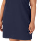 Fila Women's Kyra Logo Colorblocked Short Sleeve Jersey Dress Blue Size 3X